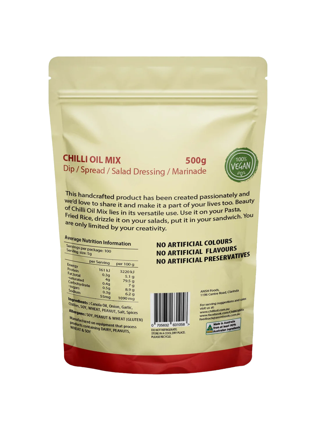 Peanut Sesame 500gm Pouch